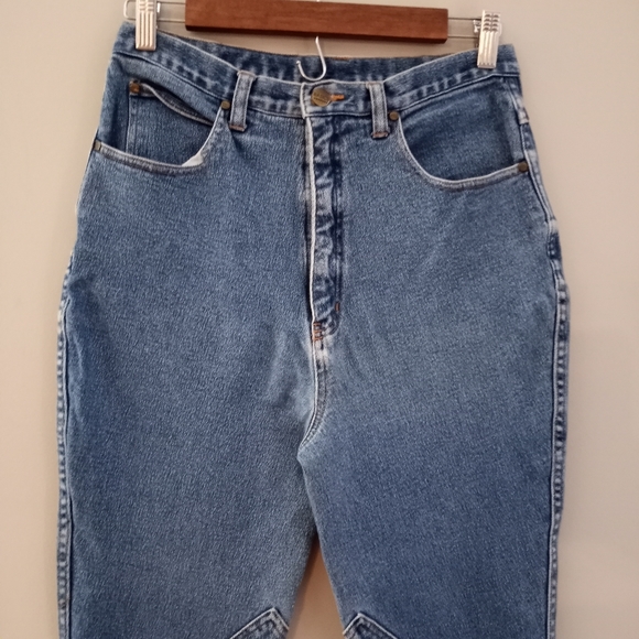 Hac Tac Riding Jeans Women Size US 12 EU 42 Medium Wash Good Stretch Equestrian - Picture 3 of 8